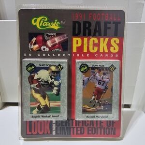 Classic 1991 Draft Picks Football NEW SEALED 50 Cards NEW Rookies Brett Favre